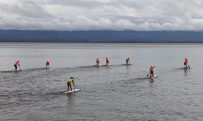 El surf de remo se desarrolló bajo estrictas medidas sanitarias, en el regreso a la competencia en medio de la pandemia por el COVID-19.