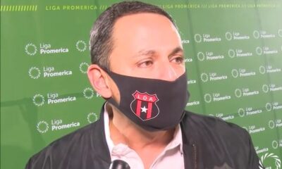 Fernando Ocampo, presidente de Liga Deportiva Alajuelense, le dedicó el título a los aficionados manudos.