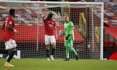 Keylor Navas fue exigido poco en la visita del PSG a Old Trafford, donde enfrentó al Manchester United.