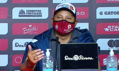 Jeaustin Campos, el técnico de San Carlos, reasaltó el trabajo de sus jugadores, esta noche, ante Alajuelense.