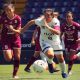 Karla Villalobos en una acción del juego entre Saprissa y Sporting, de la primera jornada del Apertura 2021.