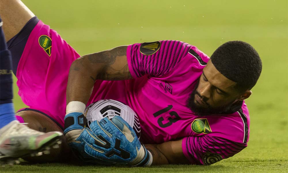 El portero Patrick Sequeira no pudo debutar con la Selección Nacional de Fútbol Mayor esta noche debido a una lesión. Foto: CONCACAF.