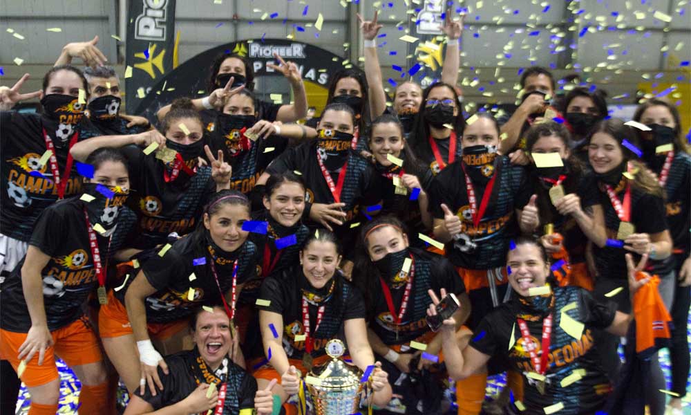 El equipo de Venus es el nuevo monarca del fútbol sala femenino nacional. Foto: LIFUTSAL.