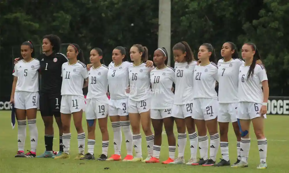 La Sele Femenina Sub20 cayó 3 – 0 ante México. Foto: FCRF.