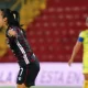 Viviana Chinchilla celebra. Sol gol, sumado al que ya había marcado Shirley Cruz, le dio tranquilidad a Alajuelense. Foto: LDA.