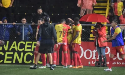 Herediano celebró con euforia su segundo gol pero perdieron. Foto: Keydel Romero.