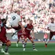 Erling Haaland erra en su remate en el juego entre West Ham United y Manchester City. Foto: Ian Kington / Ikimages / AFP