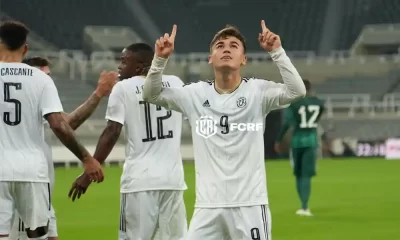 Manfred Ugalde volvió a celebrar. Esta vez fue un gol con la Selección Nacional Mayor. Foto: FCRF.