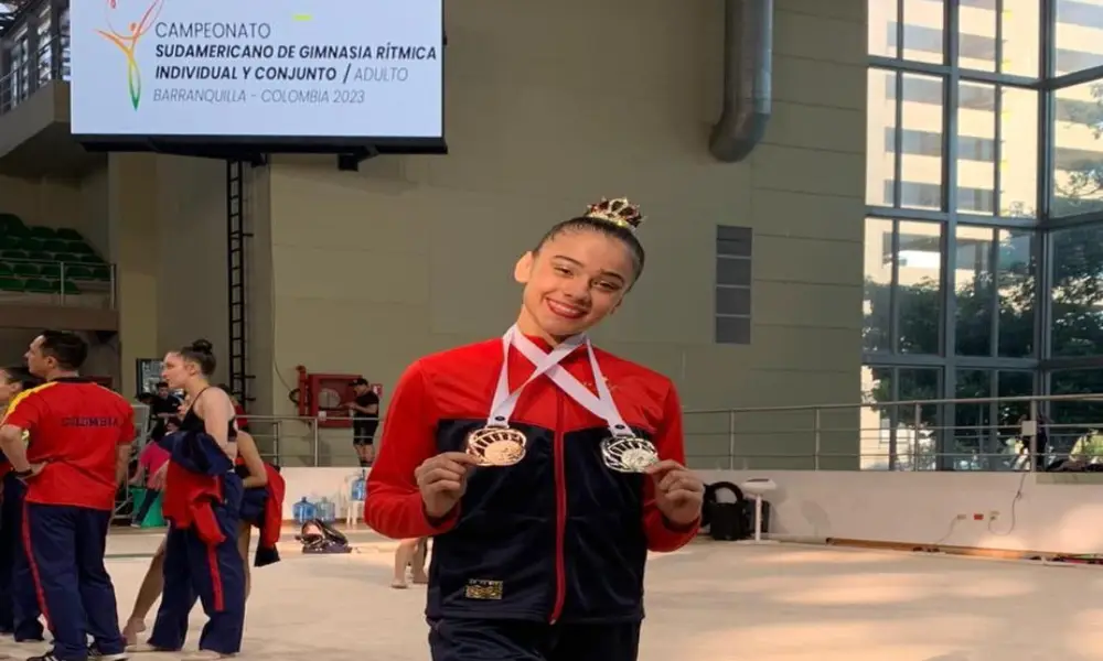 La gimnasta costarricense Gloriana Sánchez ganó dos medallas en el Campeonato Sudamericano de Gimnasia Rítmica.