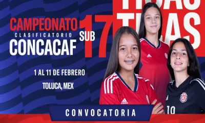 !Lista completa! Las 20 ticas que buscarán el pase al Mundial Sub 17