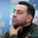 Xavi Hernández habló en conferencia de prensa este martes. Foto: Pau Barrena / AFP.