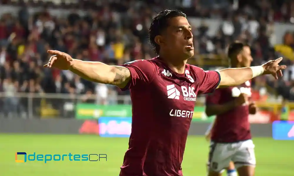 Ariel Rodríguez marcó el único gol de Saprissa esta noche. Foto: Keydel Romero.