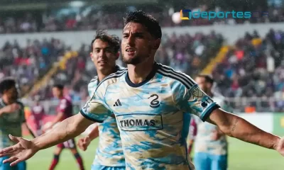 Julián Carranza despertó en el segundo tiempo y Saprissa no lo pudo controlar. Foto: Concacaf.