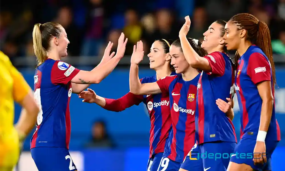 El Barcelona de España avanzó sin problemas a las semifinales de la Champions League. Foto: Pau Barrena / AFP.