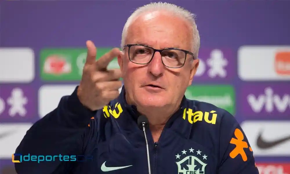 Dorival Junior, seleccionador de Brasil, debutará en el banquillo ante Inglaterra. Foto: Daniel Ramalho / AFP.