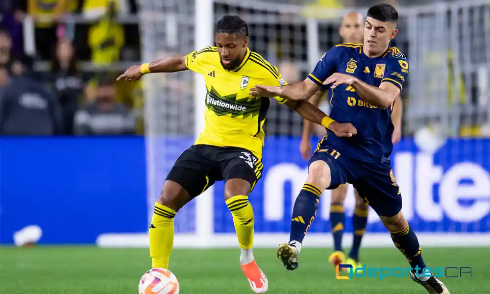 Tigres sostuvo el empate ante el Columbus, en la ida de los cuartos de final de la Copa de Campeones de la Concacaf. Foto: Concacaf.