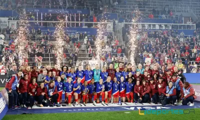 La Selección Femenina de Fútbol de Estados Unidos celebró su sétimo título en el torneo que organiza desde 2016. (Foto: Graham Stokes / AFP.