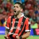 Jonathan Moya no cabía de felicidad tras el gol que consiguió para Alajuelense. Foto: Keydel Romero.