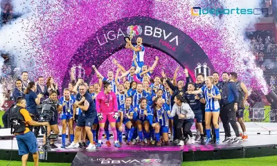 Rayadas, de la mano de Amelia Valverde, consiguió el título de la Liga MX Femenil en tanda de lanzamientos desde el punto de penal, ante el América. Foto: Rayadas.