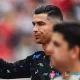 Cristiano Ronaldo en una imagen mientras calentaba de previo a un juego de preparación ante Croacia, de cara a la Eurocopa. Foto: Patricia De Melo Moreira / AFP.