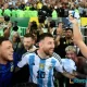 Lionel Messi y Argentina llegan como campeones mundiales y campeones de la Copa América. Foto: Mauro Pimentel / AFP.