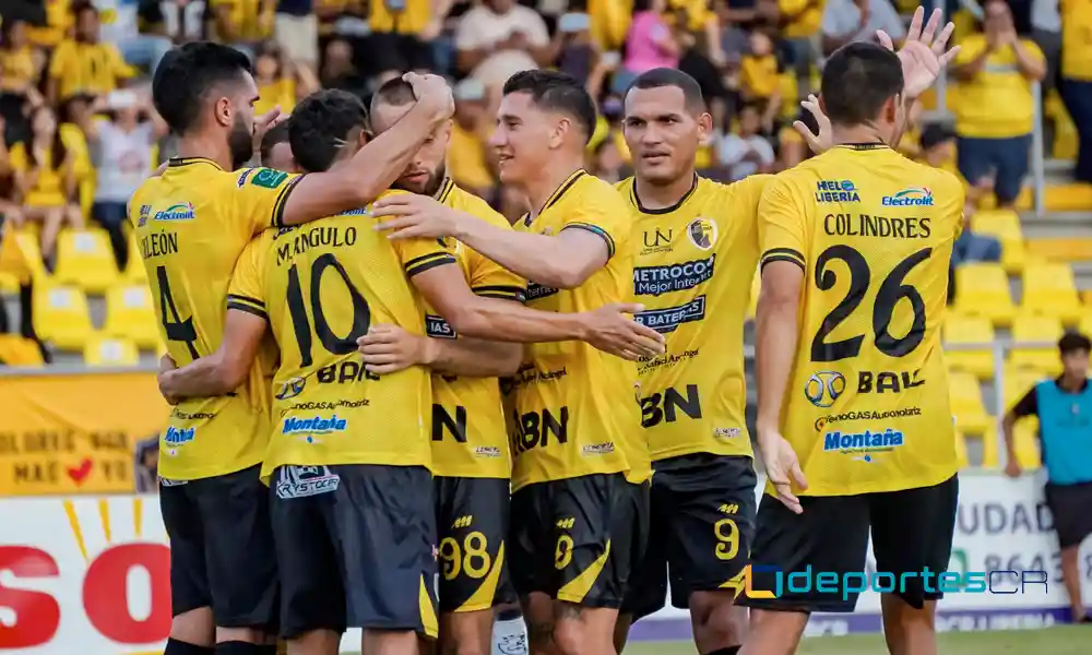 El Municipal Liberia celebró tres veces esta tarde ante el Cartaginés. Foto: ML.