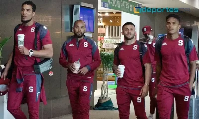 Saprissa viajó este domingo por la tarde a Ciudad de Guatemala para su juego en Concacaf. Foto: Saprissa.