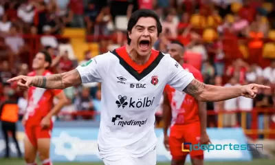 Diego Campos sigue sumando goles en la temporada con Liga Deportiva Alajuelense. Foto: LDA.