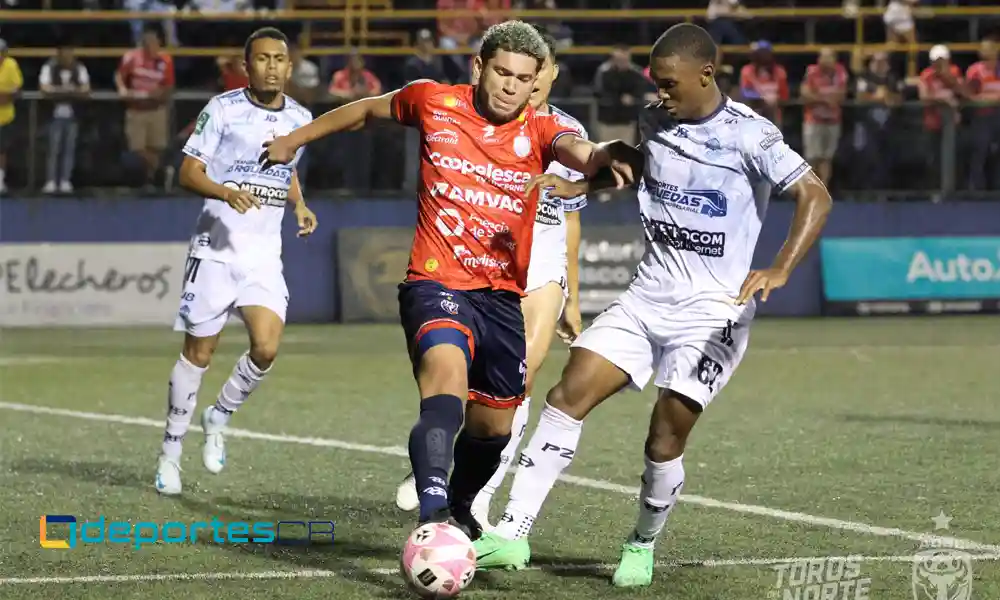 San Carlos y Pérez Zeledón igualaron 1 – 1 esta noche. Foto: ADSC.