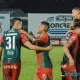 Guanacasteca celebró dos veces ante Saprissa. El primer tanto se lo acreditaron en principio a Sergio Rodríguez. Foto: ADG.