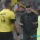 Alexandre Guimaraes, técnico de Alajuelense, se dijo “muy cab…” (Sic) con el resultado ante Saprissa. Foto: Keydel Romero.