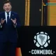 El presidente de Conmebol, Alejandro Domínguez planteó a la FIFA que el Mundial 2030 tenga 64 equipos. Foto: Daniel Duarte / AFP.