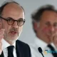 Thomas Clay, uno de los abogados de Kylian Mbappe, durante una conferencia de prensa en París. Foto: Franck Fife / AFP